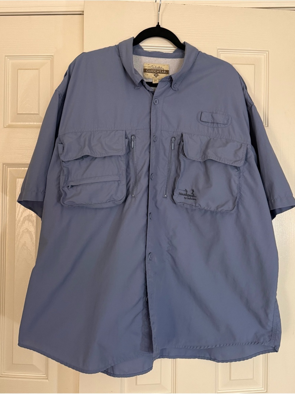 Cabela’s Guidewear Fishing Shirt 2XL Blue UPF 25+